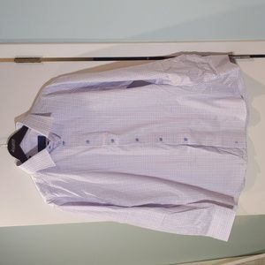 David Donahue trim fit dress shirt Sz 17.5 34/35
